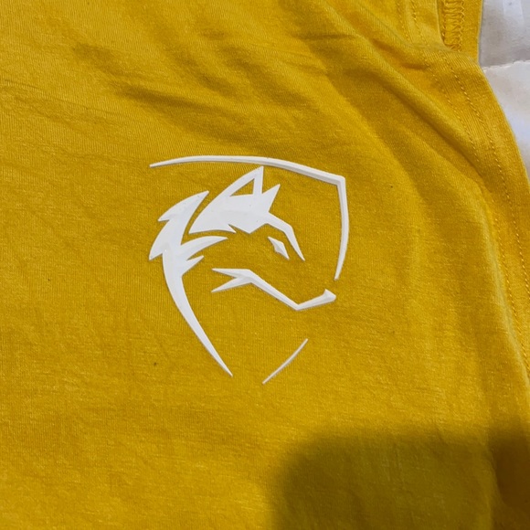 Yellow Alphalete cutoff shirt, 2XL - Picture 2 of 4